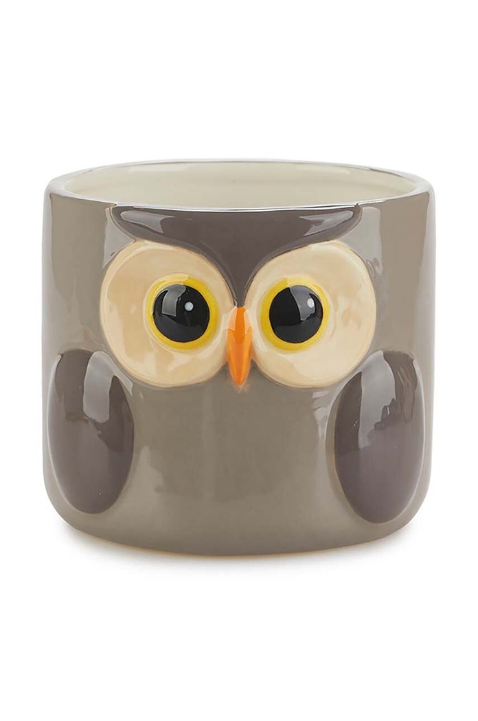Obal na květináč Balvi Owl 11,7 x 13,5 cm šedá 27678