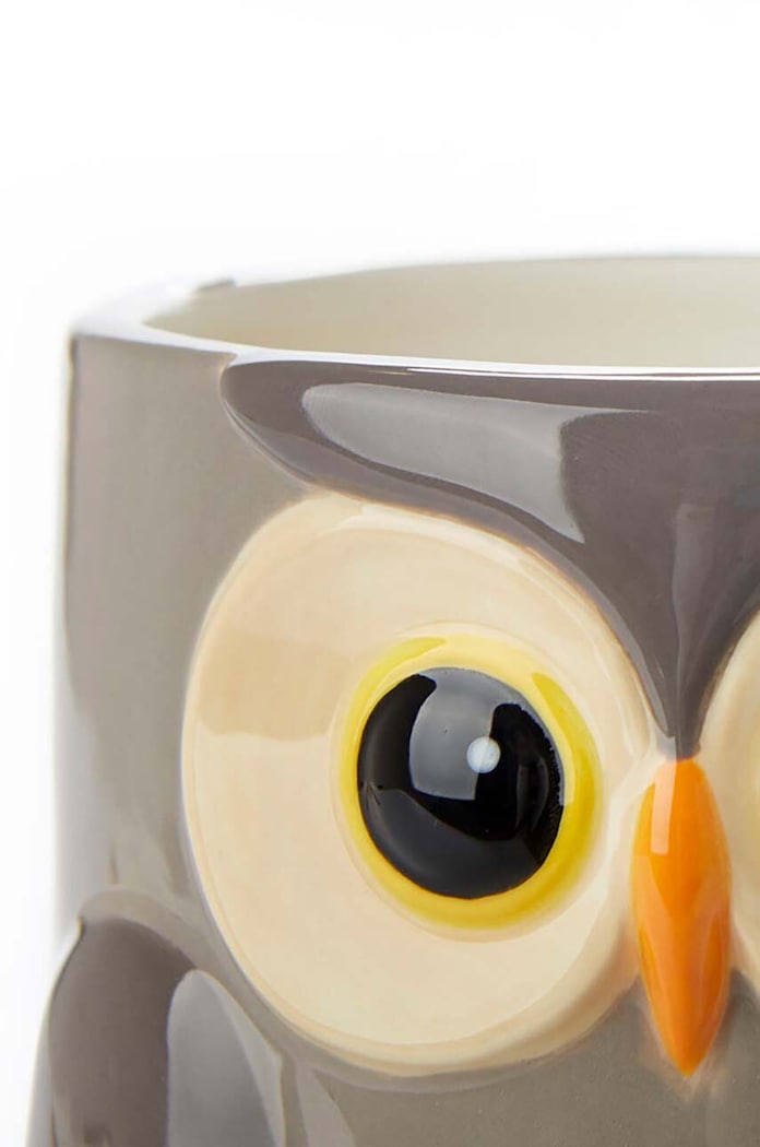 Obal na květináč Balvi Owl 11,7 x 13,5 cm šedá 27678
