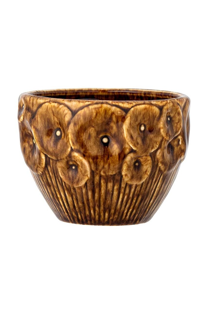 Obal na květináč Bloomingville Rokaya 14 x 10 cm hnědá 82060154