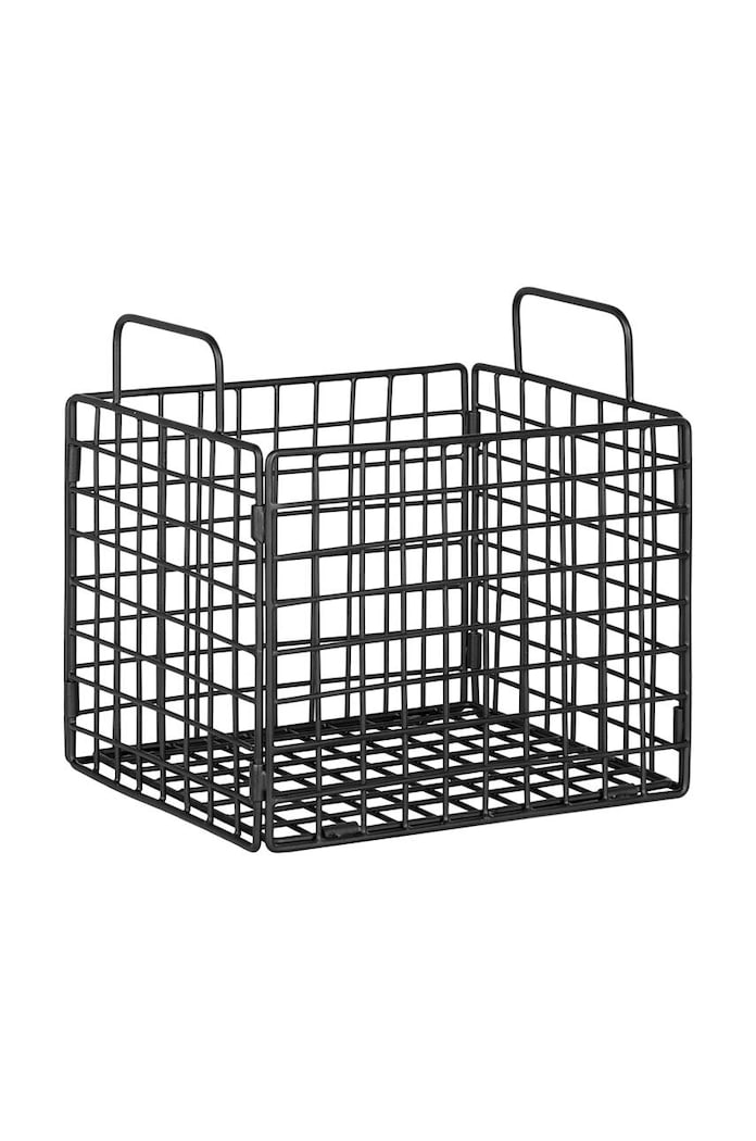 House Nordic Coș de depozitare Mora negru 4401501