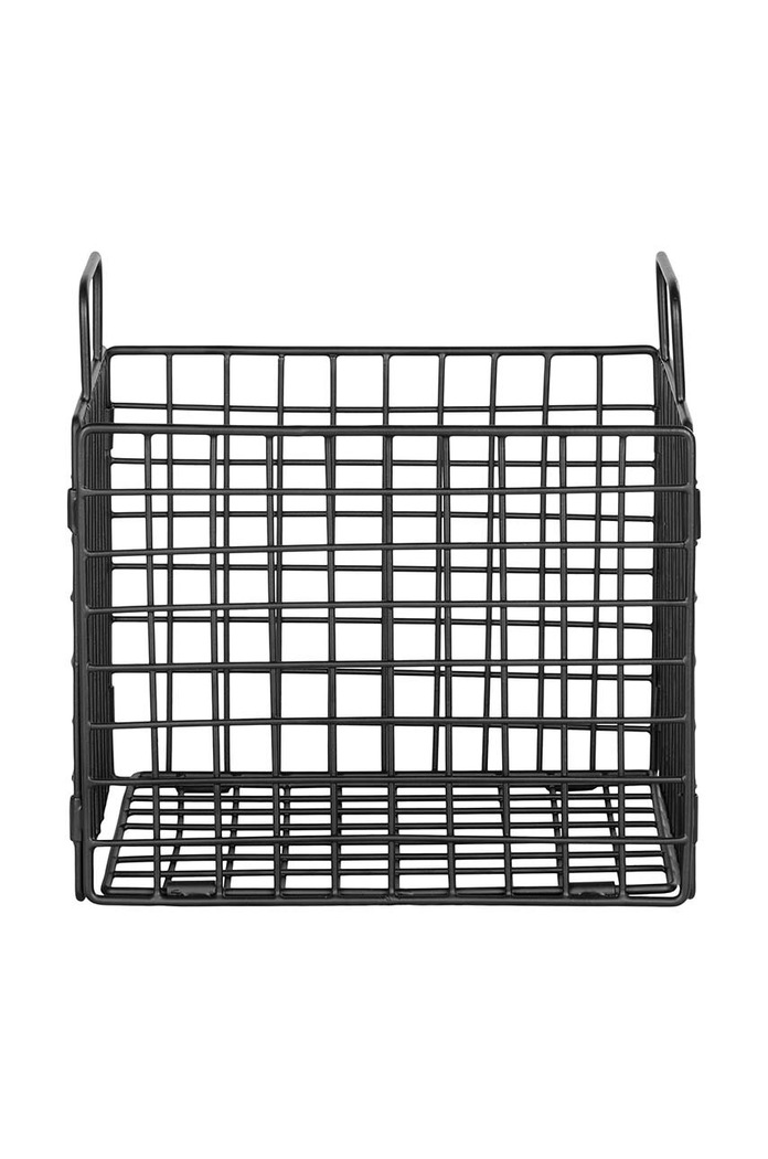 House Nordic Coș de depozitare Mora 4401501 negru AA00