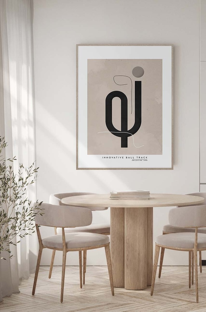 Dnevni boravak i spavaća soba Zidni ukras u okviru 53 x 73 cm 15.41.201.23038 šarena