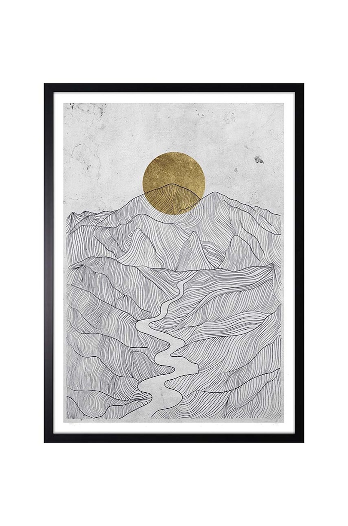 Zidni ukras u okviru 53 x 73 cm šarena 15.41.201.6064