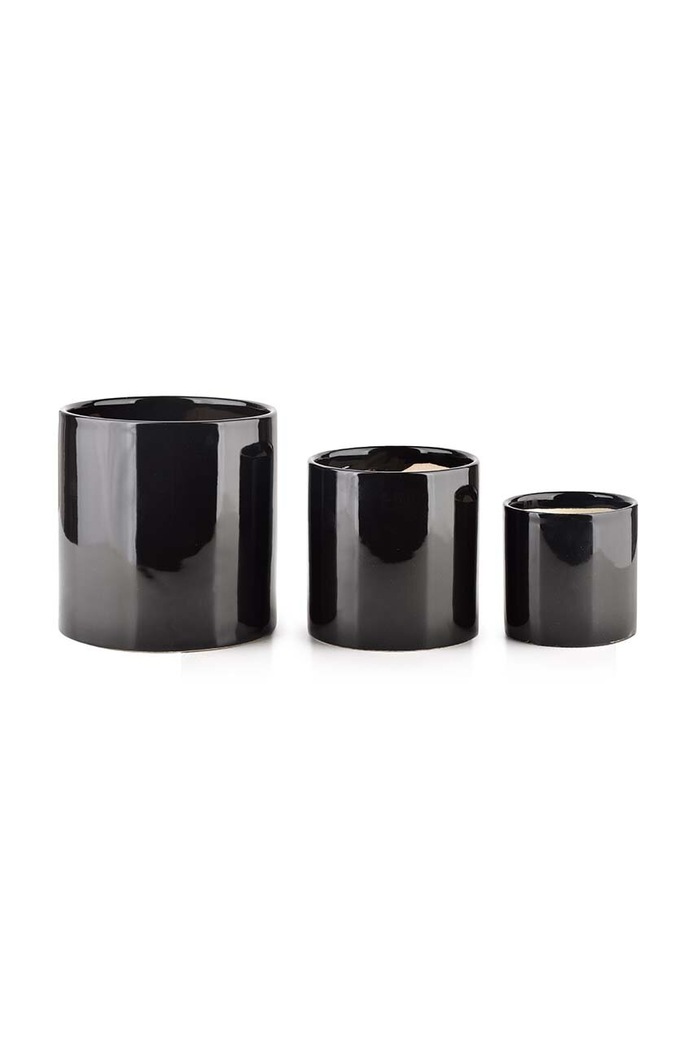 Cookini zestaw doniczek Neva 3-pack czarny HTYE0577