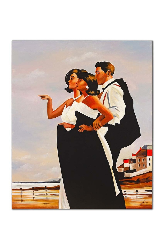 Reprodukacija naslikana uljem Jack Vettriano, The Missing Man II šarena 172241