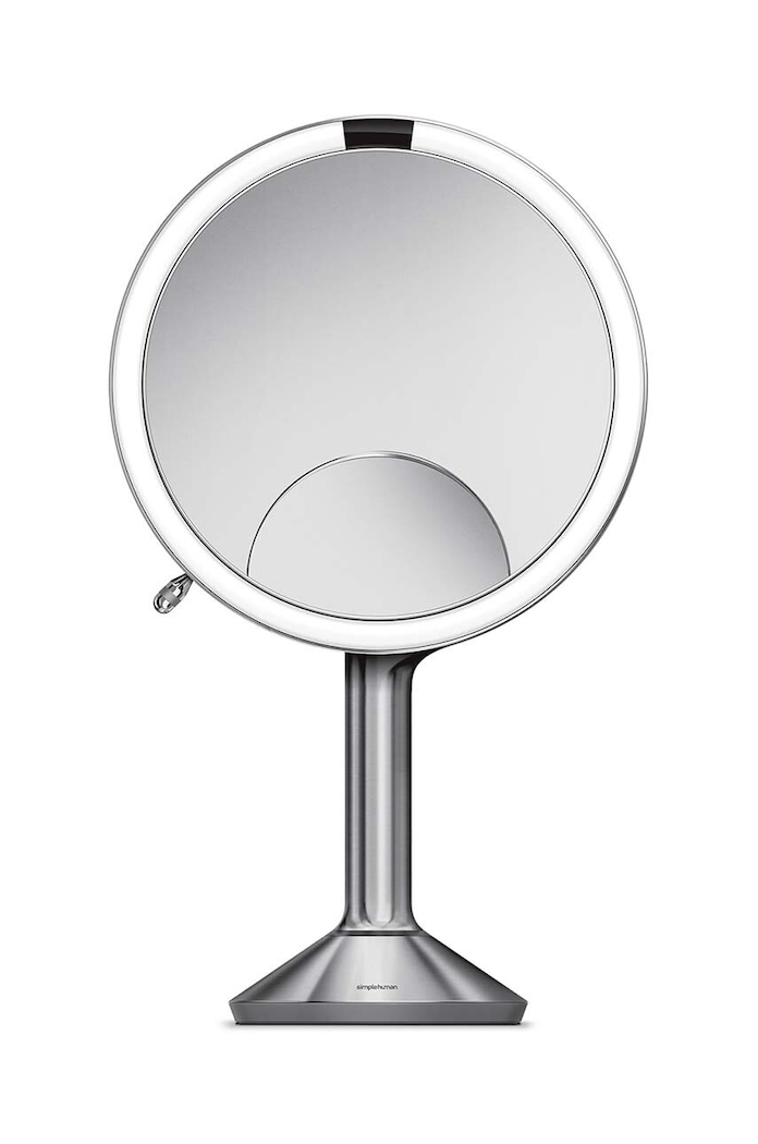 Simplehuman oglindă cu iluminare led Trio Max gri ST3024