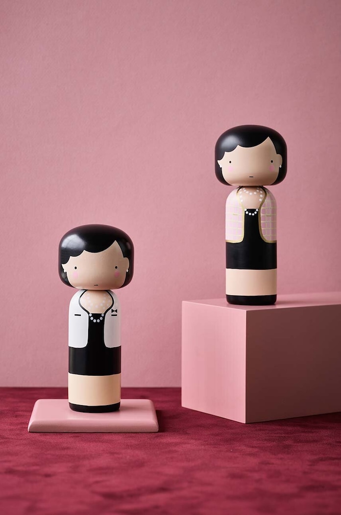 Nappali és hálószoba Lucie Kaas kokeshi baba Coco In Pink SI01CO2 többszínű