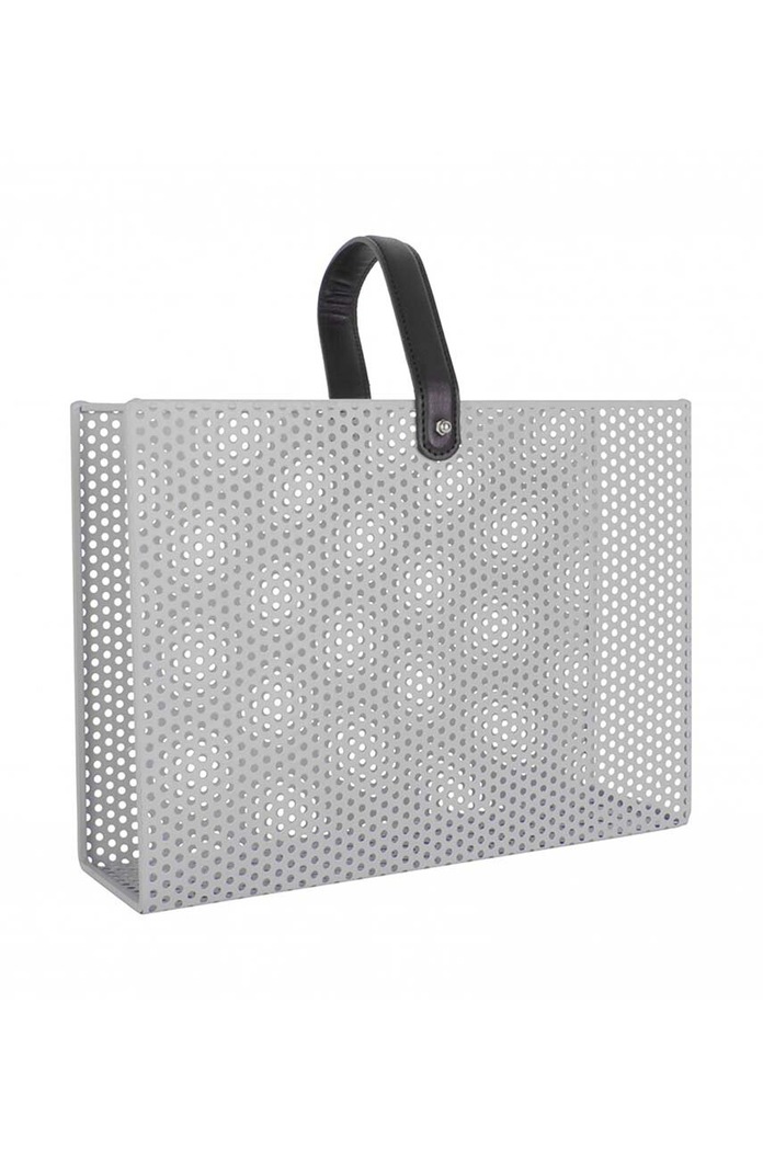 Present Time suport de ziar Perky Mesh gri PT3441WG