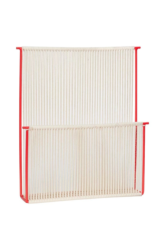 Κρεμαστό ράφι Hübsch String Wall Magazine Holder πολύχρωμο 021420