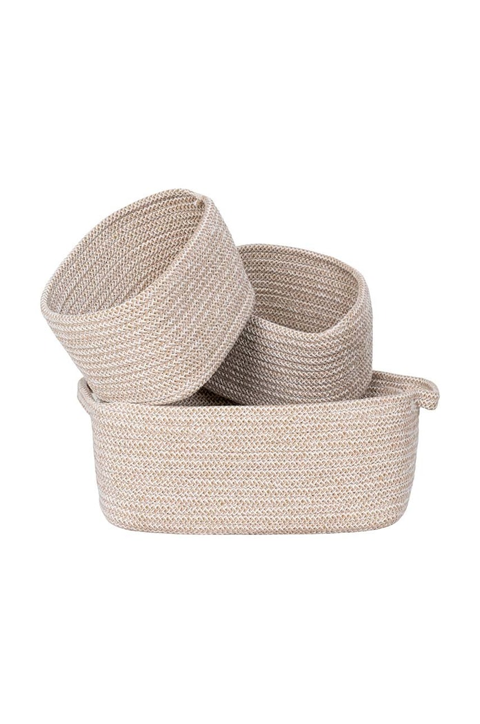 Komplet košar za shranjevanje House Nordic Teixo 3-pack bež 4401544