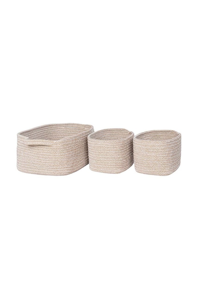 Komplet košar za shranjevanje House Nordic Teixo 3-pack 4401544 bež AA00