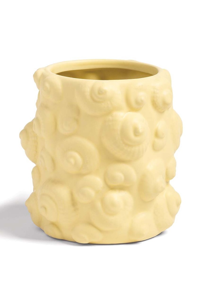 &k amsterdam vaso decorativo Tide Helix giallo 1503.03