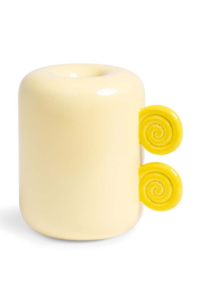 &k amsterdam vaza decorativa Snail Yellow galben 1508.02