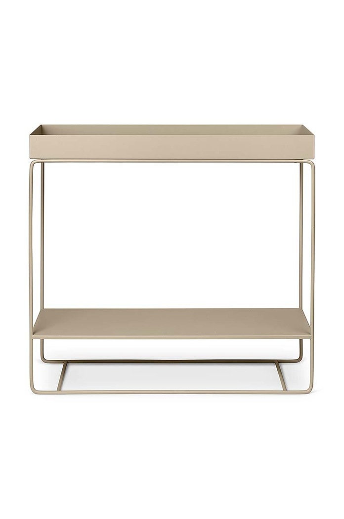 Kvetináč s rámom ferm LIVING Plant Box Two-Tier 80 x 75 x 25 cm béžová 110207693