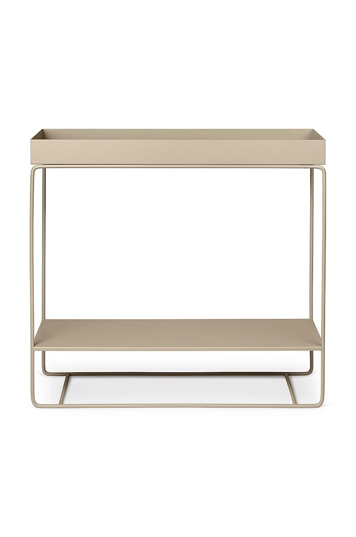 Kvetináč s rámom ferm LIVING Plant Box Two-Tier 80 x 75 x 25 cm béžová 110207693