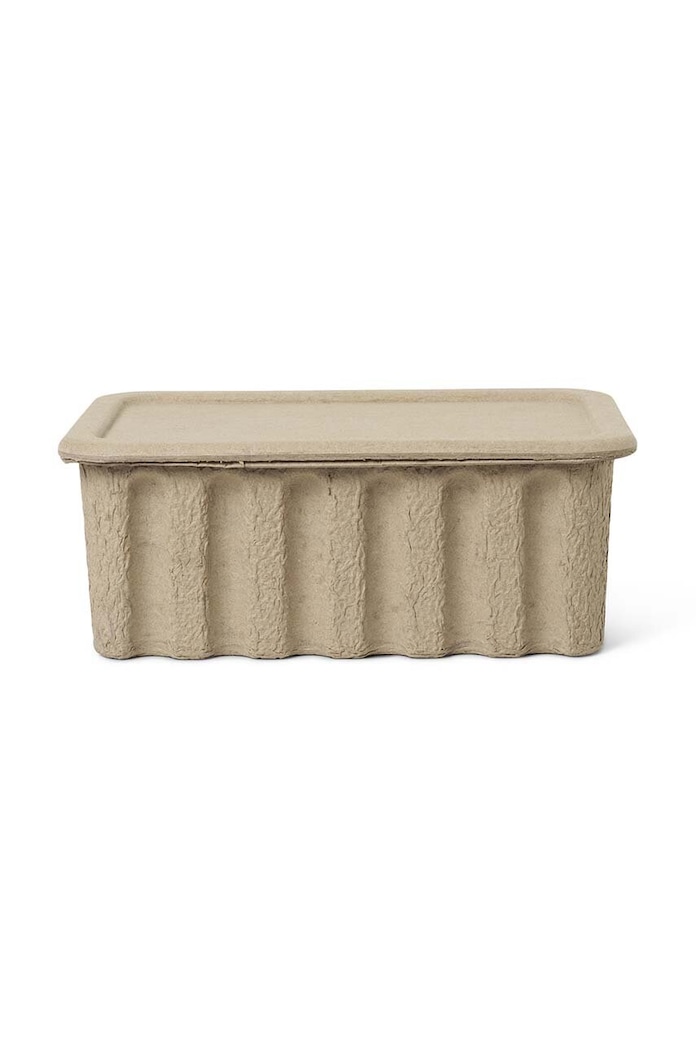 Nappali és hálószoba ferm LIVING tároló Paper Pulp Box L 2 db 100313315 bézs