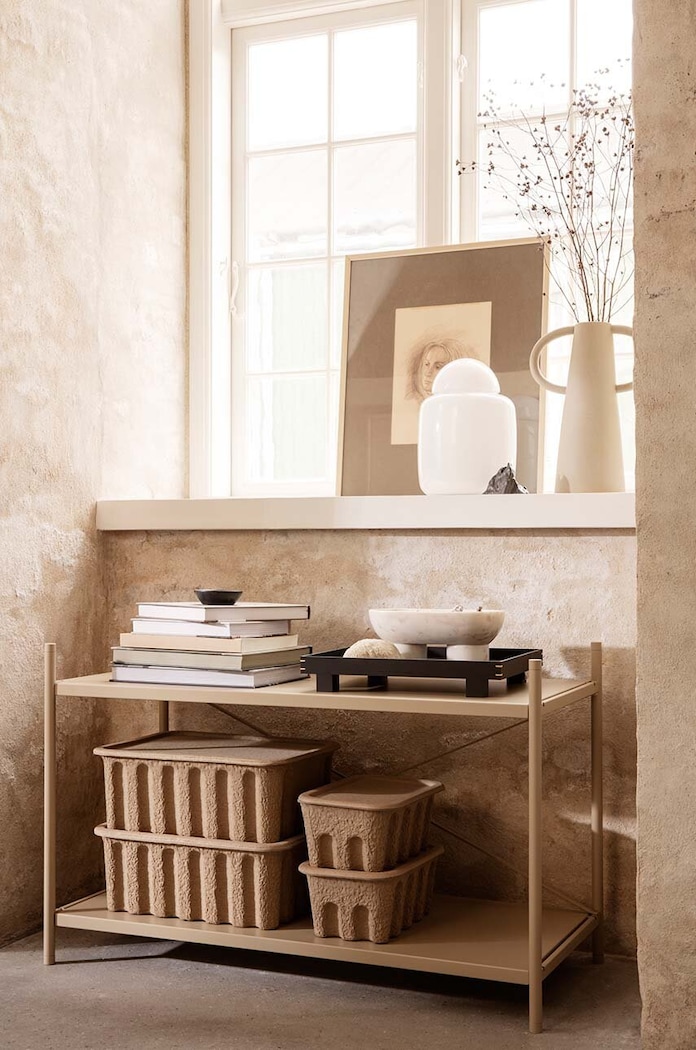 ferm LIVING tároló Paper Pulp Box L 2 db 100313315 bézs