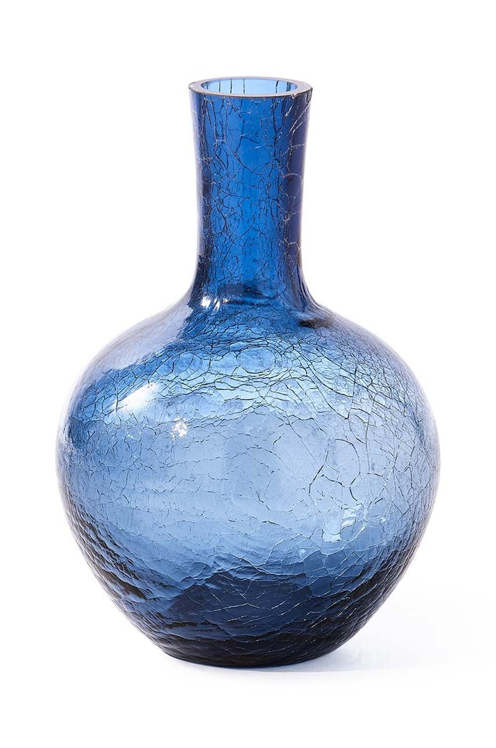 Pols Potten wazon dekoracyjny Crackled Ball 140.205.417 niebieski AA00