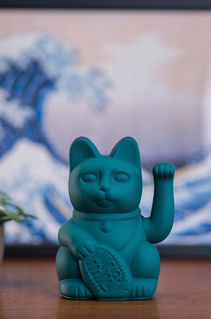 Donkey decorație Lucky Cat 330433 turcoaz AA00