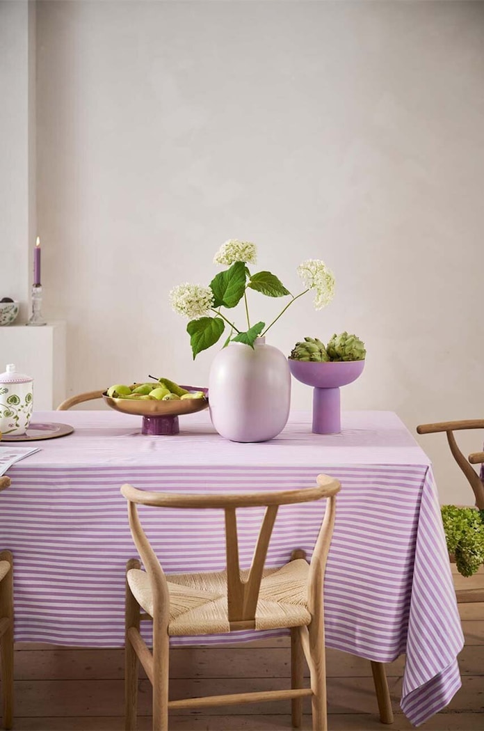 Salon i sypialnia Pip Studio wazon dekoracyjny Metal Matt Lilac 51102076 różowy