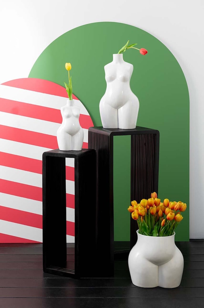 J-Line flori artificiale Bouquet Tulips 7-pack 32917 multicolor AA00