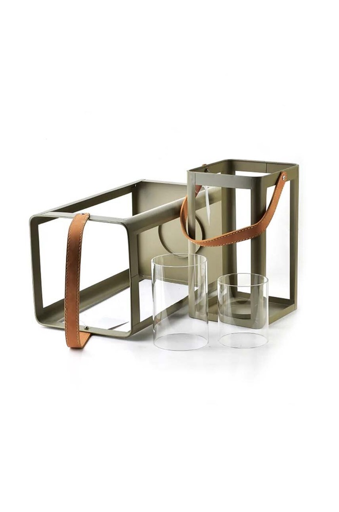 Affek Design zestaw latarenek Louis 2-pack HTO3867 zielony AA00