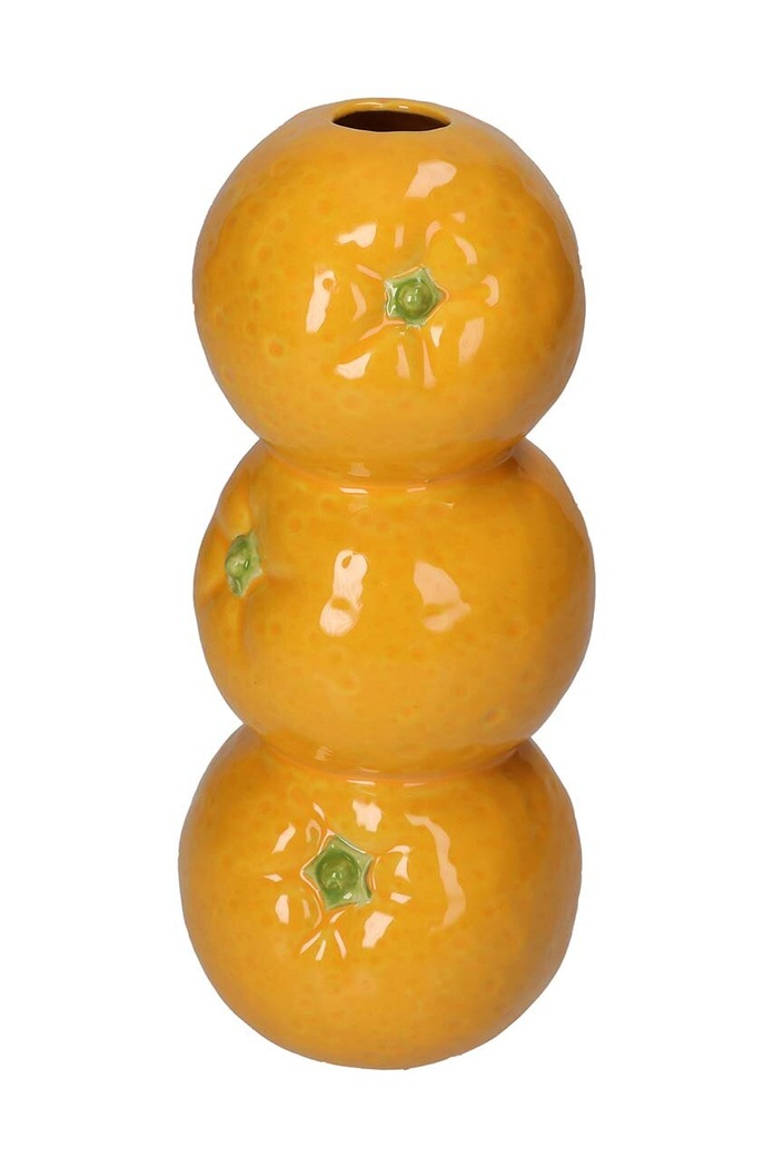 Dekorativna vaza home & lifestyle oranžna KAL.0082