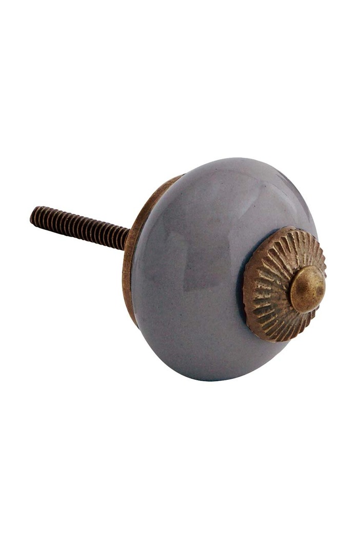 Madam Stoltz mâner de mobilă Stoneware gri TA5026