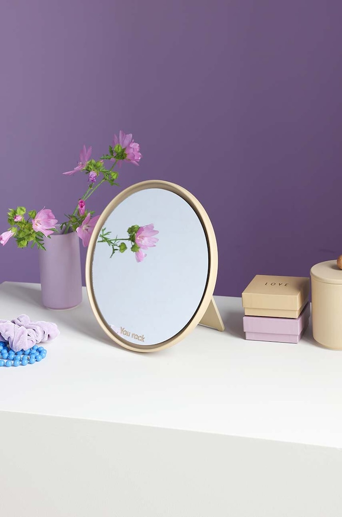 Baie Design Letters oglindă cosmetica Mirror Mirror 10101300BEYOUROCK bej