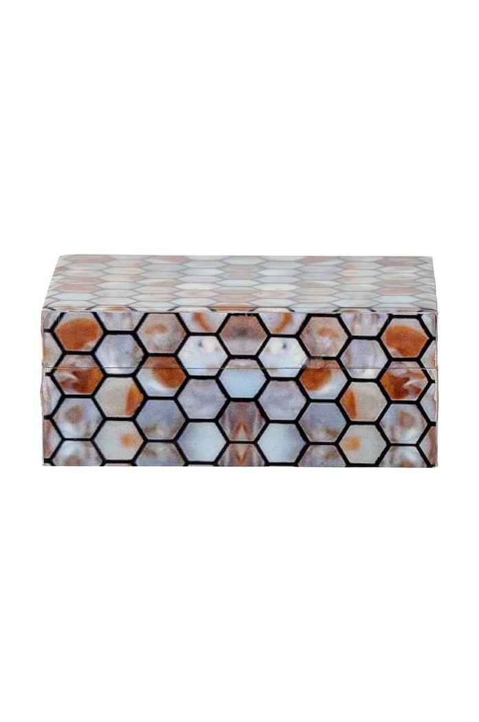 Bloomingville Recipient cu capac Domino multicolor 82068024