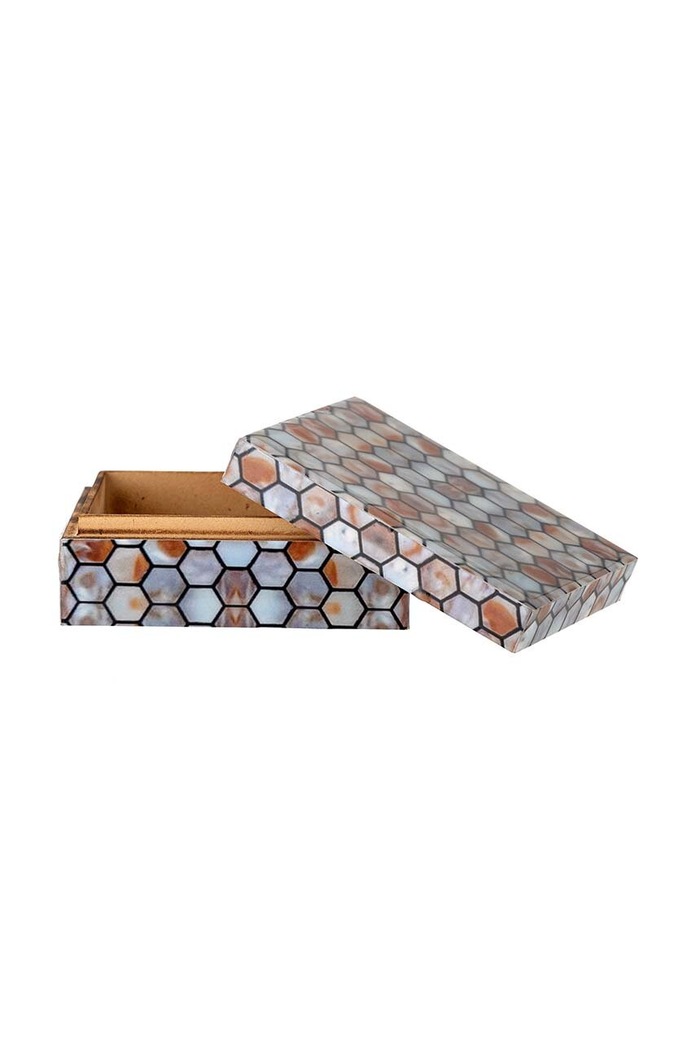 Living și dormitor Bloomingville Recipient cu capac Domino 82068024 multicolor