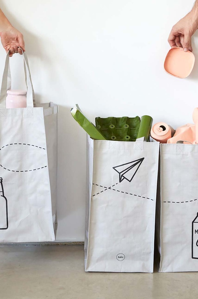 Пазарска чанта за рециклиране Balvi Tidy Trash (3 броя) 27449 бежов
