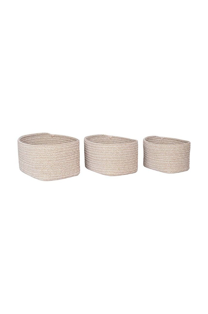 Komplet košar za shranjevanje House Nordic Cadima 3-pack 4401545 bež AA00