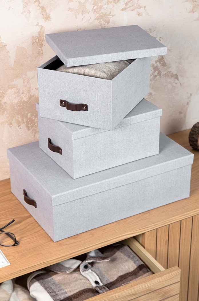 Bigso Box of Sweden set de cutii de depozitare Inge 3-pack 8113C6249LEA648