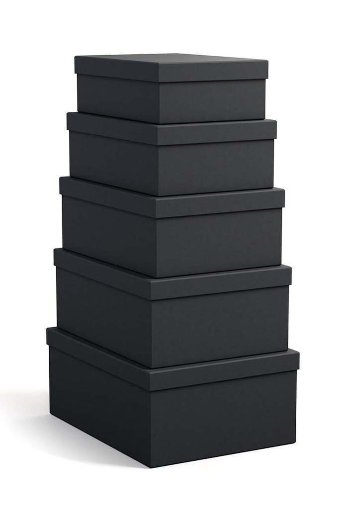 Комплект кутии за съхранение Bigso Box of Sweden Joel (5 броя) сив 310545633