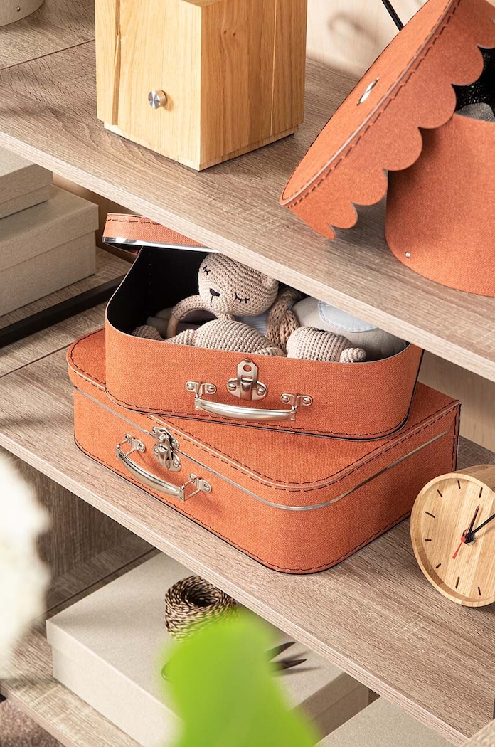 Set kutija Bigso Box of Sweden Children Suitcase 2-pack 5032C4549H003 narančasta