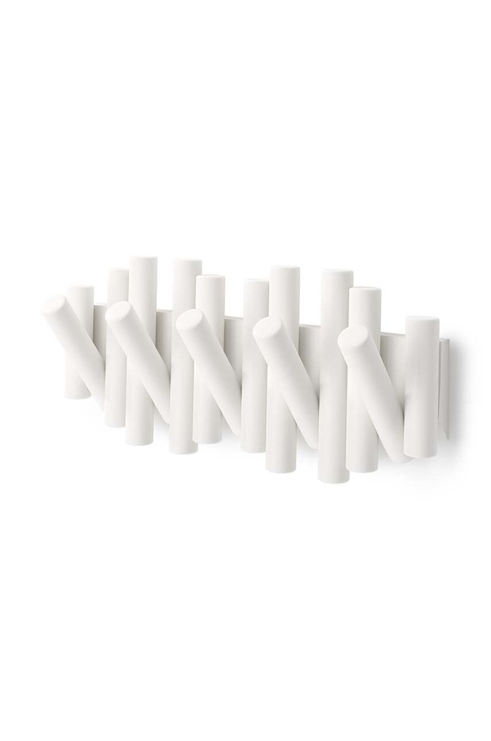 Obývací pokoj a ložnice Nástěnný věšák Umbra Picket Rail Hook 1011471.660 bílá