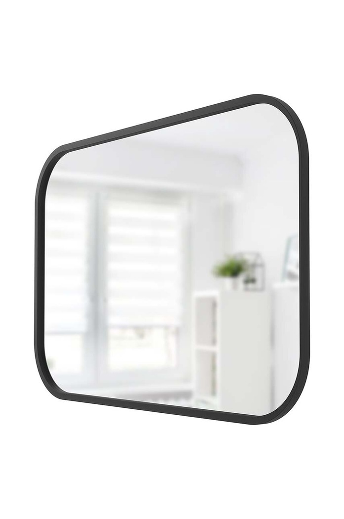 Σαλόνι και υπνοδωμάτιο Καθρέφτης τοίχου Umbra Hub Rectangle 1014801.040 μαύρο