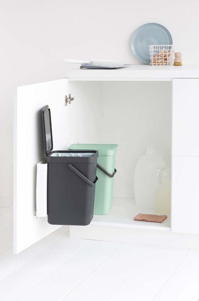 Κουζίνα και μπαρ Κάδος Brabantia Sort & Go 2x12L 214448 πράσινο