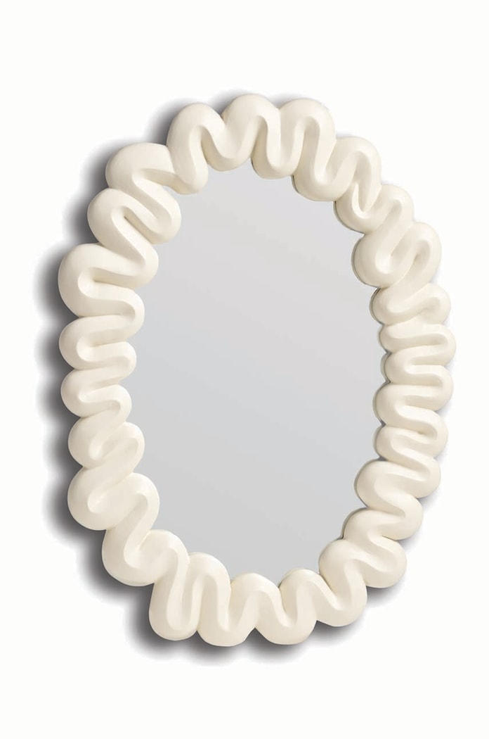 Καθρέφτης τοίχου &k amsterdam Mirror Dribble White λευκό 1655.01