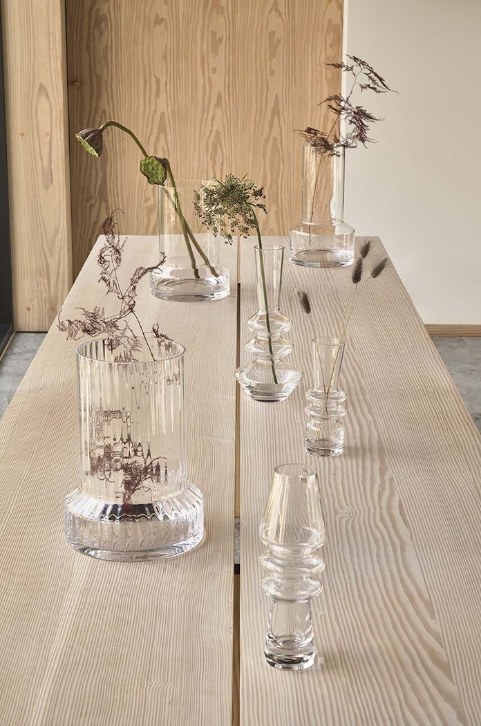 Villa Collection wazon dekoracyjny Trio transparentny 25560