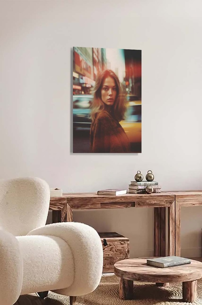 Dnevni boravak i spavaća soba A.i. art plakat HARTMAN NY City 17 KB1801H11.NYC17 šarena