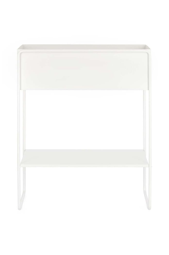 Kvetináč s rámom Bizzotto Madelyn 45 x 18 x 44 cm biela 723933