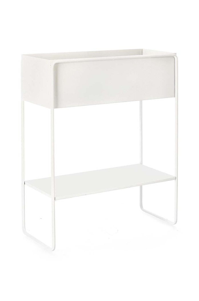 Kvetináč s rámom Bizzotto Madelyn 45 x 18 x 44 cm 723933 biela AA00