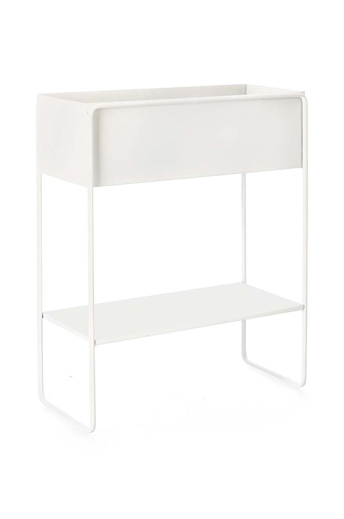 Kvetináč s rámom Bizzotto Madelyn 45 x 18 x 44 cm 723933 biela AA00