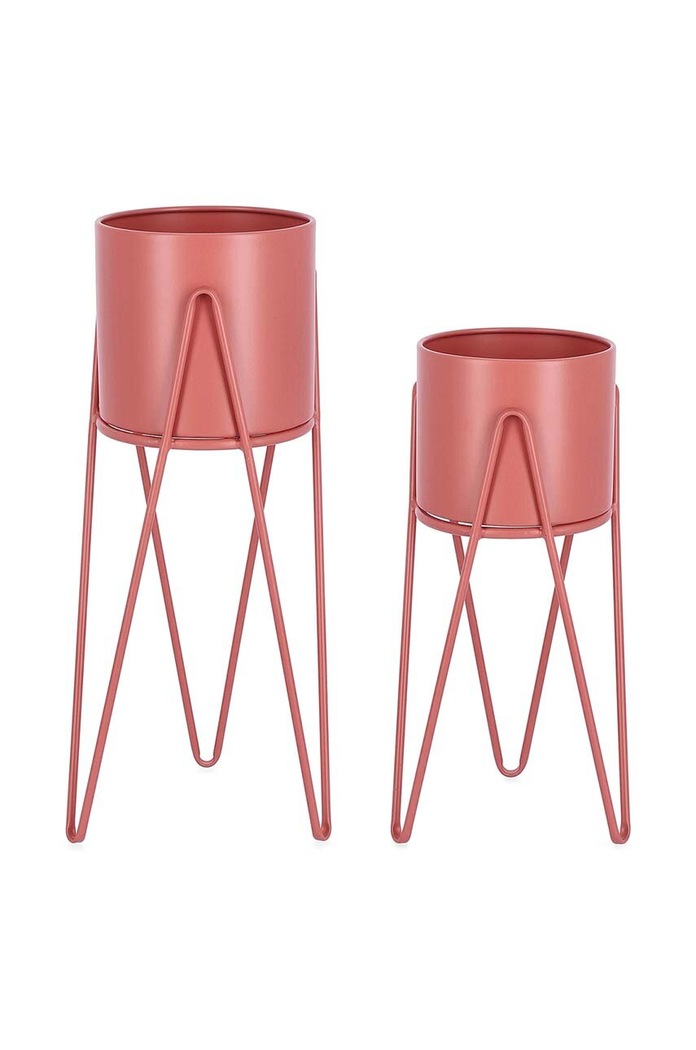 Set lončanica s okvirom Bizzotto Madelyn 23,5 × 57 / 21,5 × 46 cm 2-pack roza 723944