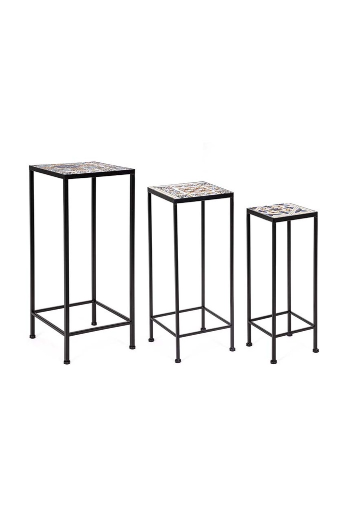 Bizzotto măsuță de cafea Mykonos 3-pack multicolor 805749