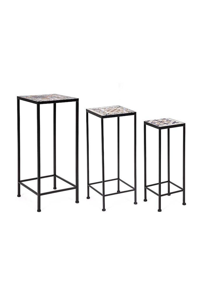 Bizzotto măsuță de cafea Mykonos 3-pack multicolor 805749