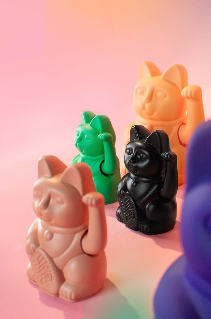 Donkey decorație Lucky Cat Mini 330634 negru AA00
