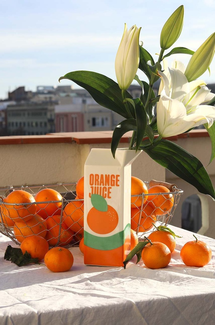 Dekoratívna váza Fluid Market Orange Juice viacfarebná AAVSEOJ